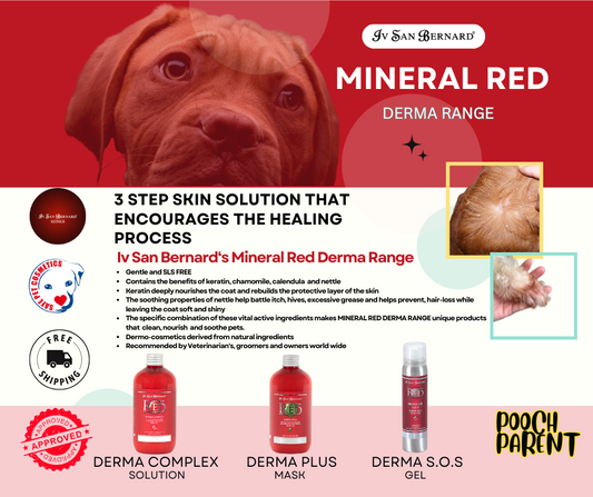 Mineral Red Bundle 10% off Derma Complex Cleanser, Derma Mask Conditioner & S.O.S Gel - Ultimate Pooch Parent